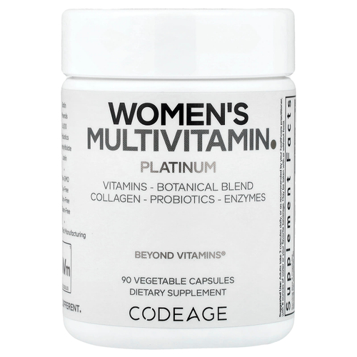 Codeage, мультивитамины для женщин, Platinum, 90 растительных капсул