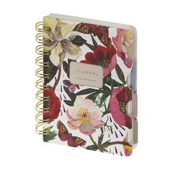 Bloknot \ Блокнот \ Notebook Записная книжка "Art Journal" А6, 120 л. на гребне, с разделителями "Флора. Пионы"