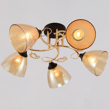 Люстра потолочная Reluce E27 01321-0.3-05 FGD+BK