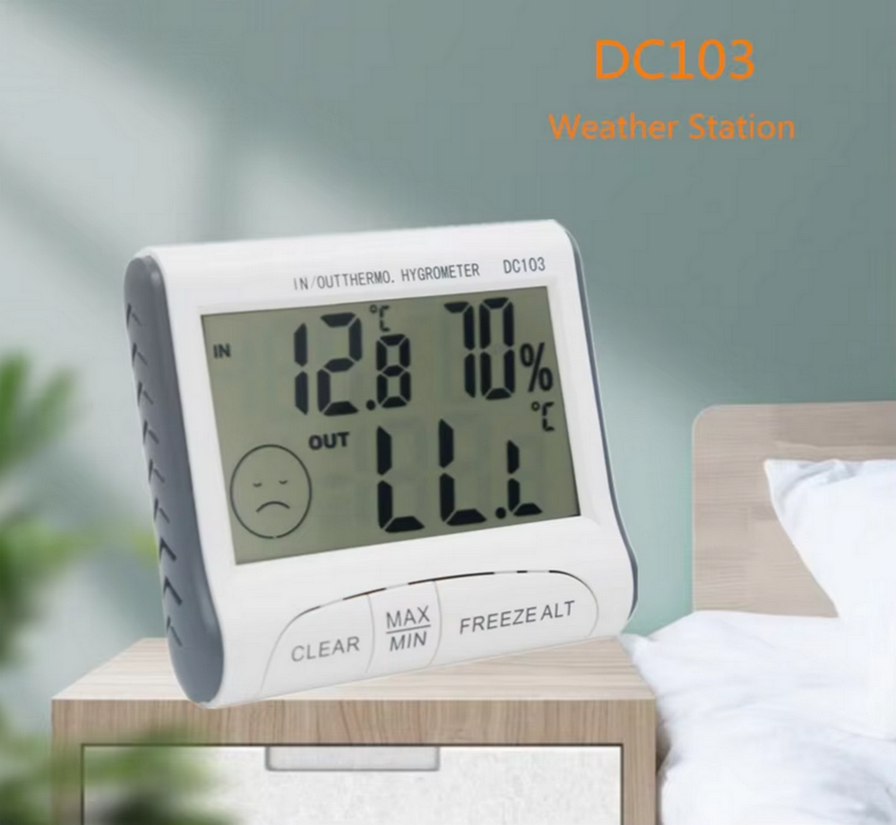 Термометр электронный с выносным датчиком IN/OUT KTj DC103