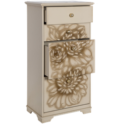 Комод Эн Берри с 4 ящиками Айвори