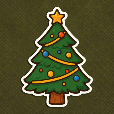 Ель НГ №1 - декор для фотосессий