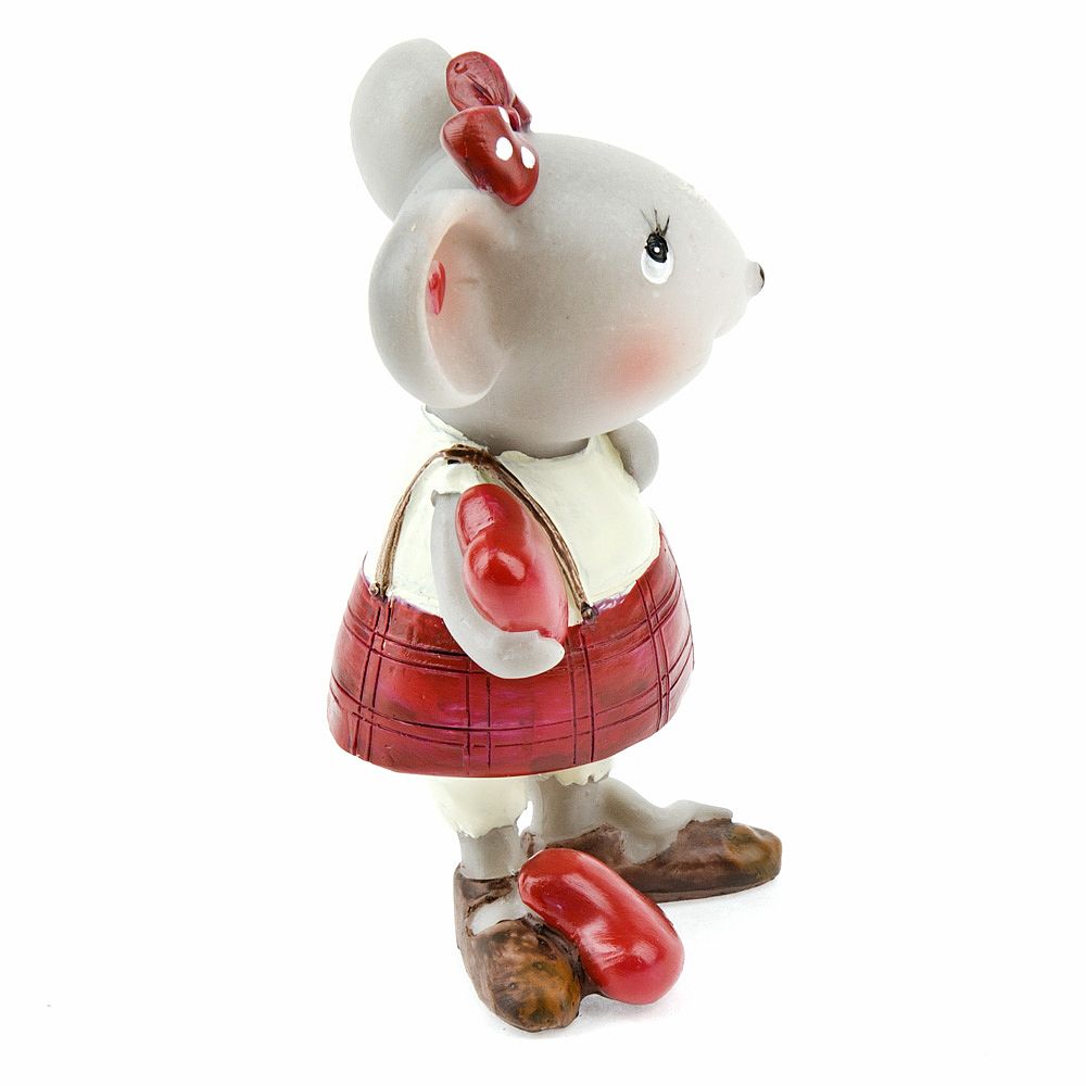 Фигурка декоративная "Мышка и любовь" 6*5*10см. (2вида) (min4) (транспортная упаковка)