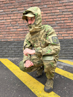 Тактический костюм горка с наколенниками и налокотниками мох