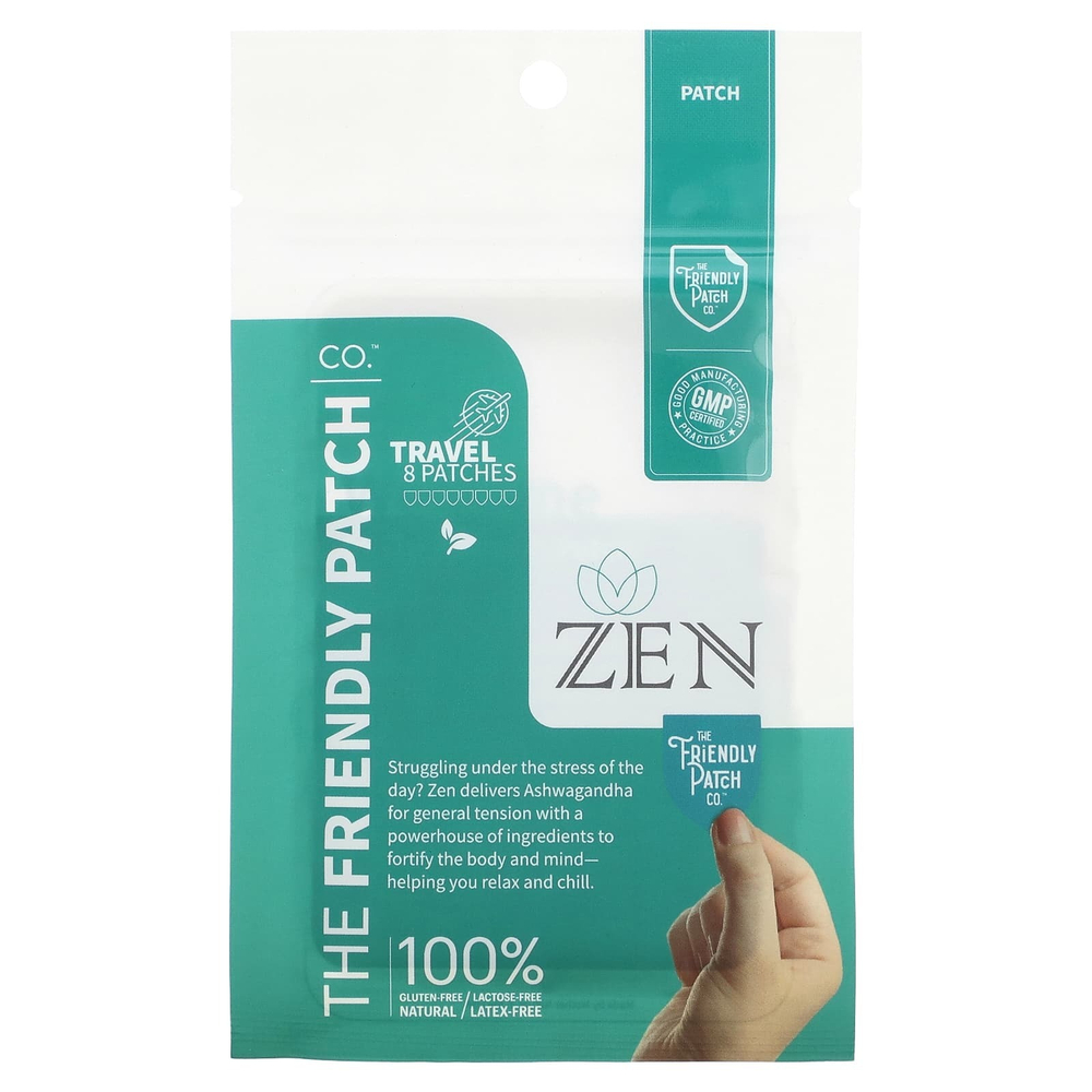 The Friendly Patch, Zen, патчи от стресса, 8 шт.