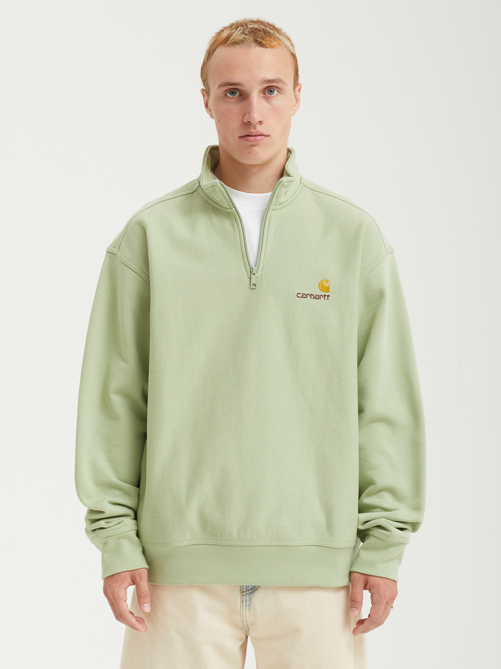Мужская Толстовка Half Zip American Script