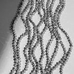 Хрустальные бусины "Марказит", оттенок "Серебро", 4,2*3,5мм, рондель