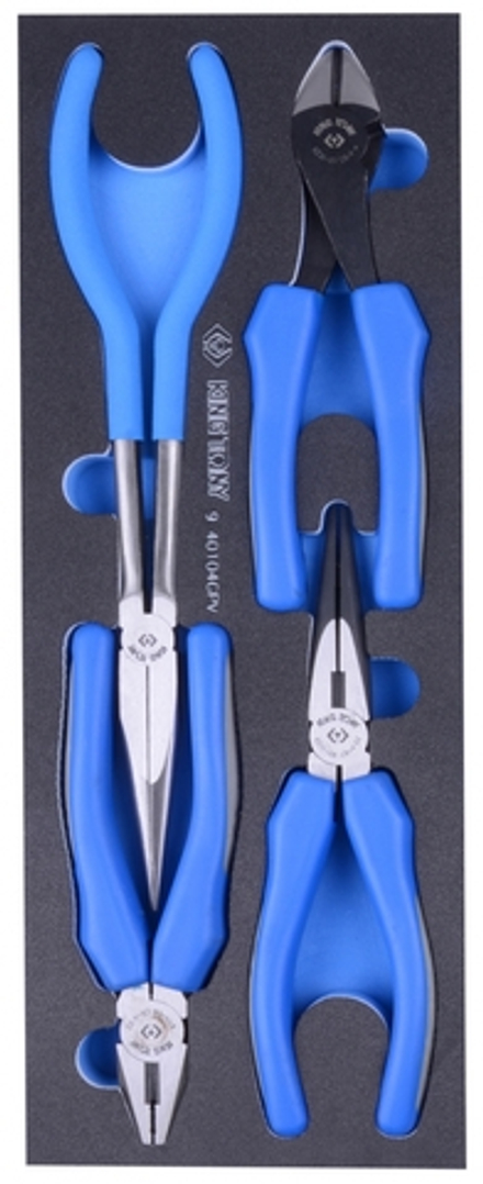 KING TONY Набор плоскогубцев и бокорезов, ложемент, 4 предмета