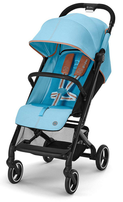 Прогулочная коляска Cybex Beezy Beach Blue с дождевиком и бампером