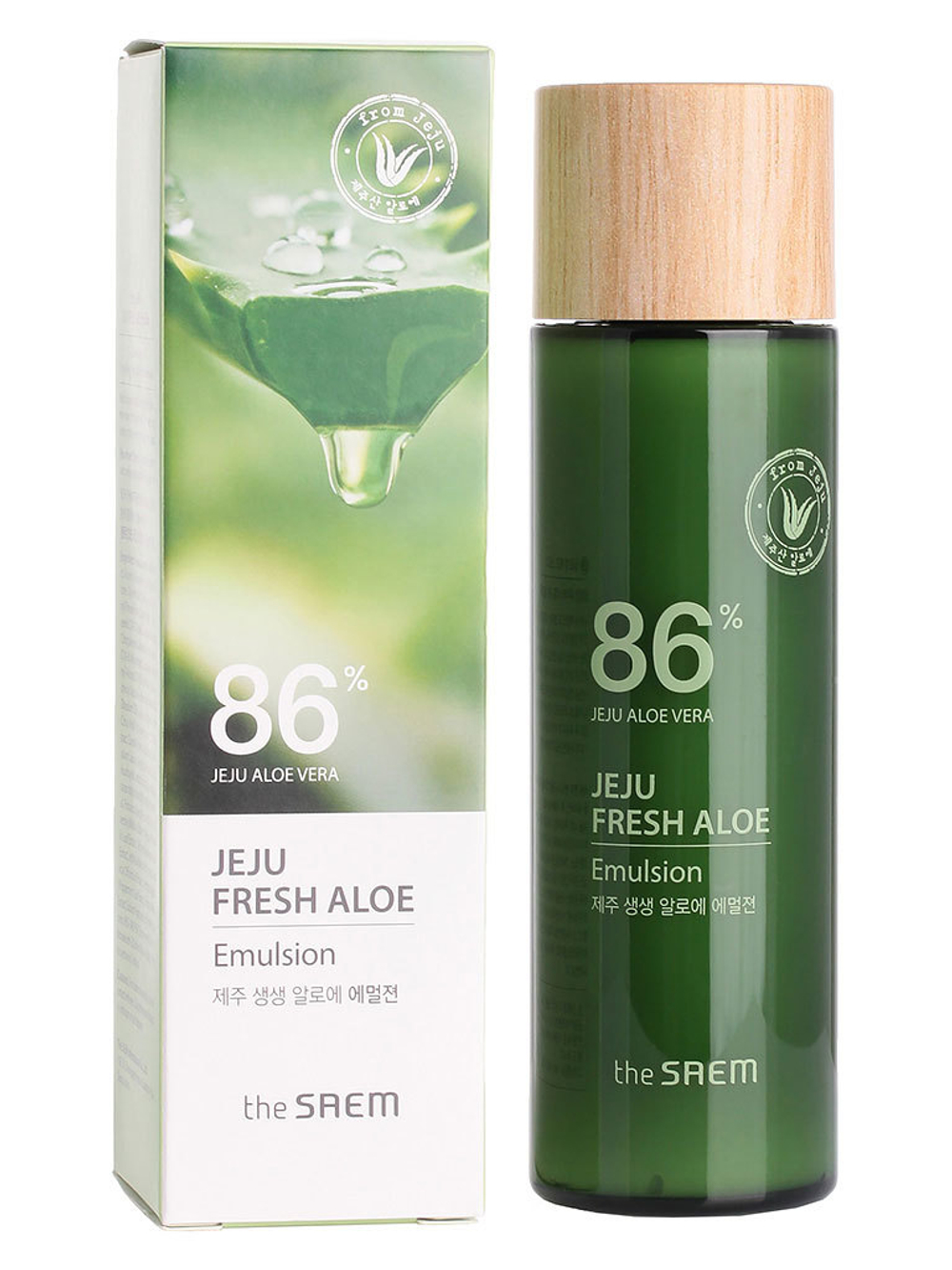 The Saem Jeju Fresh Aloe Emulsion увлажняющая эмульсия для лица с алоэ