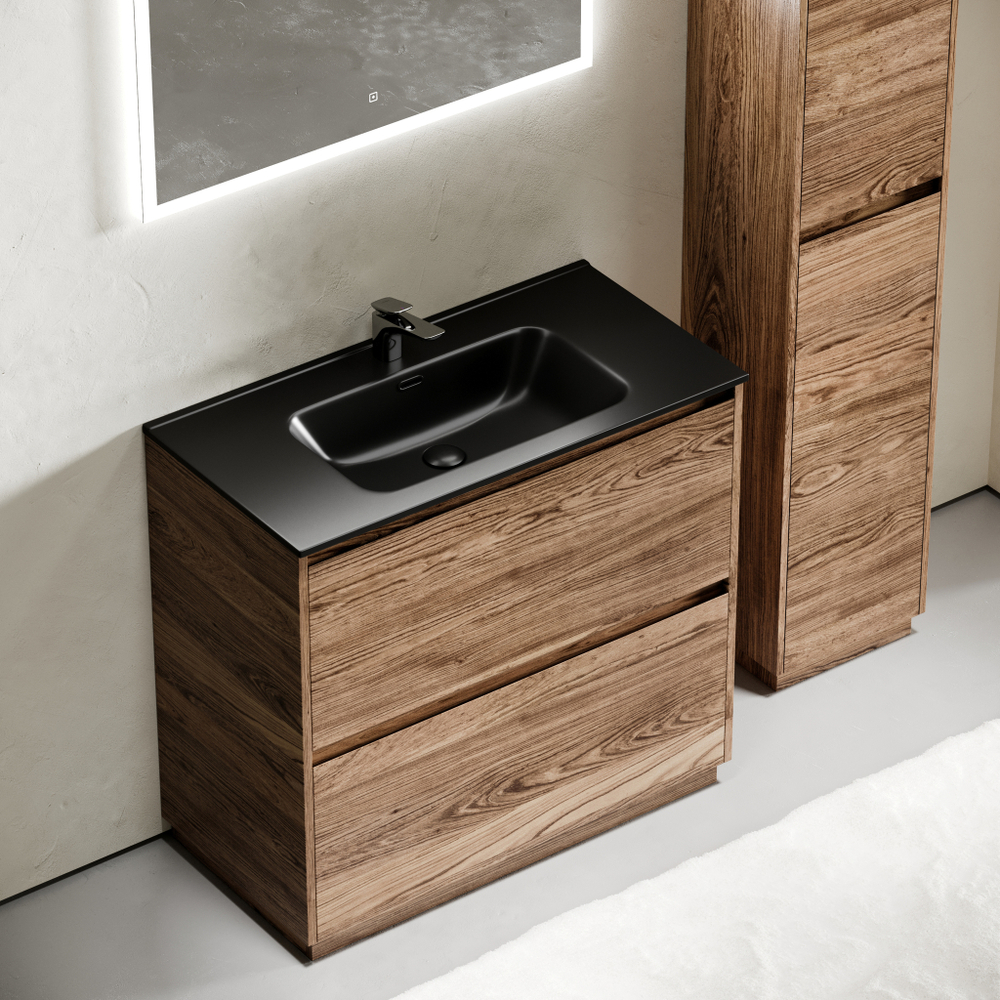 Тумба с раковиной Sancos Libra Floor 90 см LB90FECH дуб чарльстон