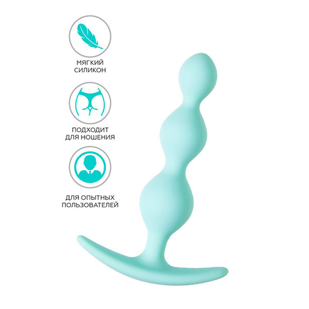 Мятная анальная втулка 10,5см ToyFa ToDo Triple 357039