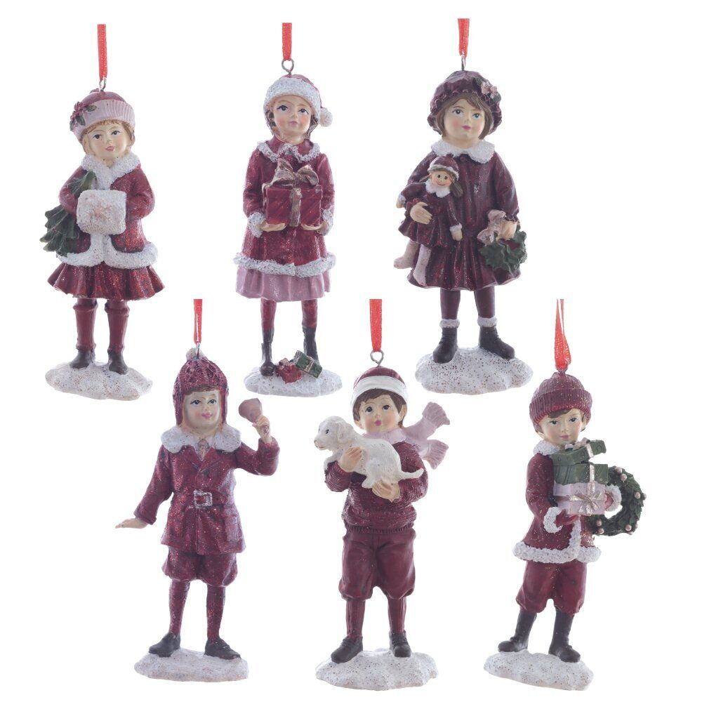 GAEM Изделие декоративное подвесное "Девочка/Мальчик", L5,5 W3 H12 см, 6в.