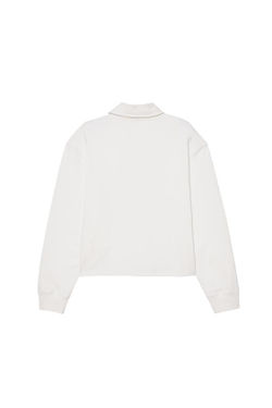ZARA X BENITO ANTONIO ХЛОПКОВАЯ ФУТБОЛКА С ДЛИННЫМИ РУКАВАМИ, ЖЕЛТОВАТО-БЕЛЫЙ