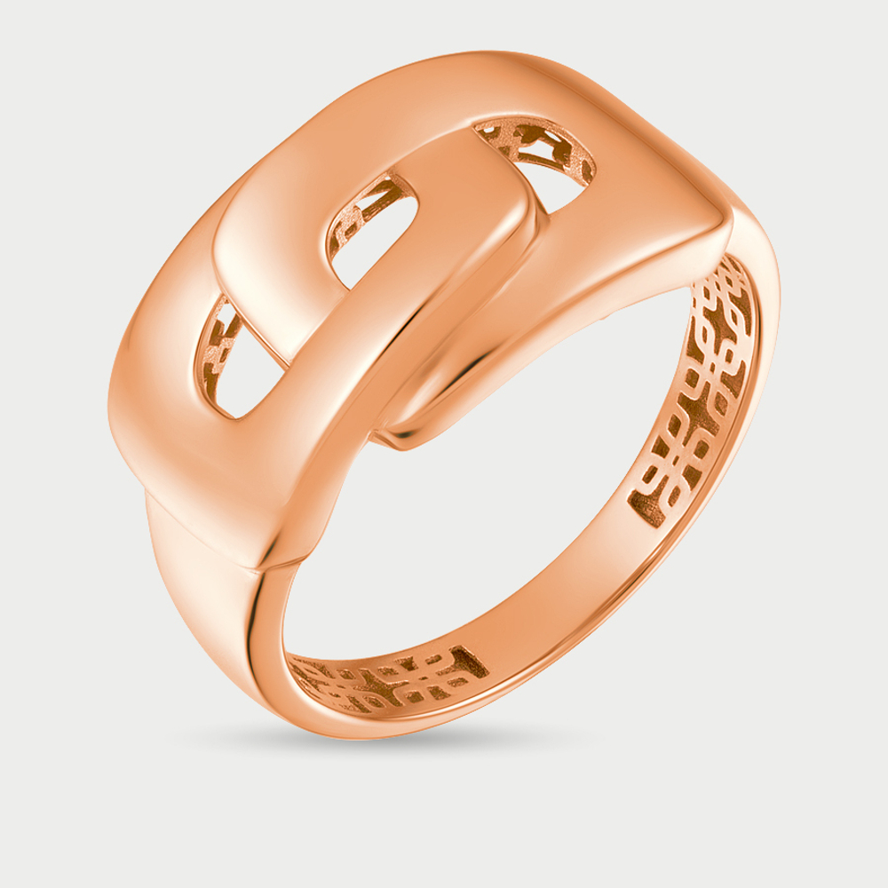 Кольцо женское из розового золота 585 пробы без вставок (арт. 902151-1000)