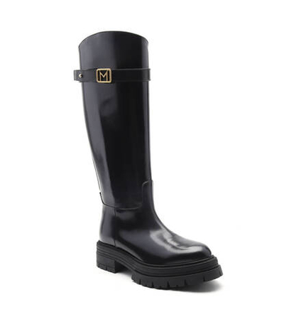 Кожаные офицерские сапоги Marella - черный(67960125)