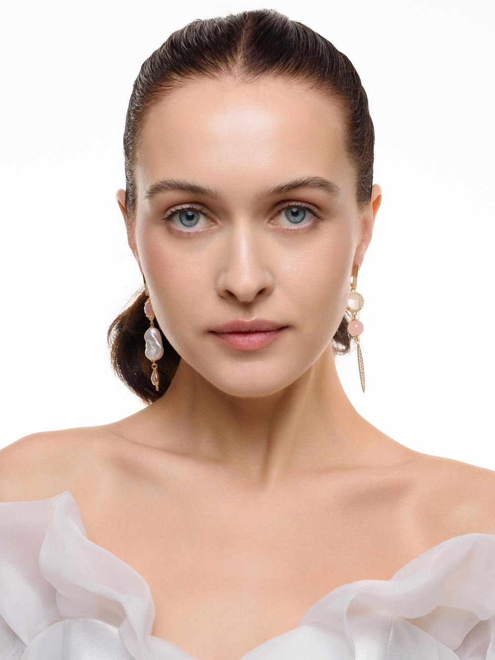 Серьги "Royal stick drop" Gold