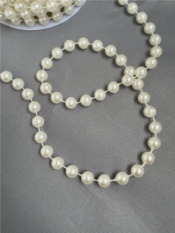 Бусы на нитке, на катушке, 10мм, 9м