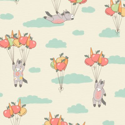 Лошадки летающие на воздушных шарах