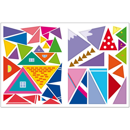 Геометрические наклейки. Треугольник