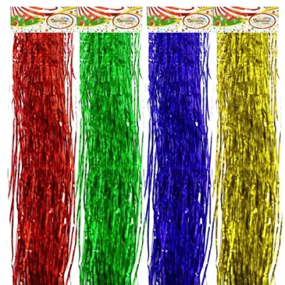 Дождик 1,5м «Голограмма» Точка тонкий, в ассортименте