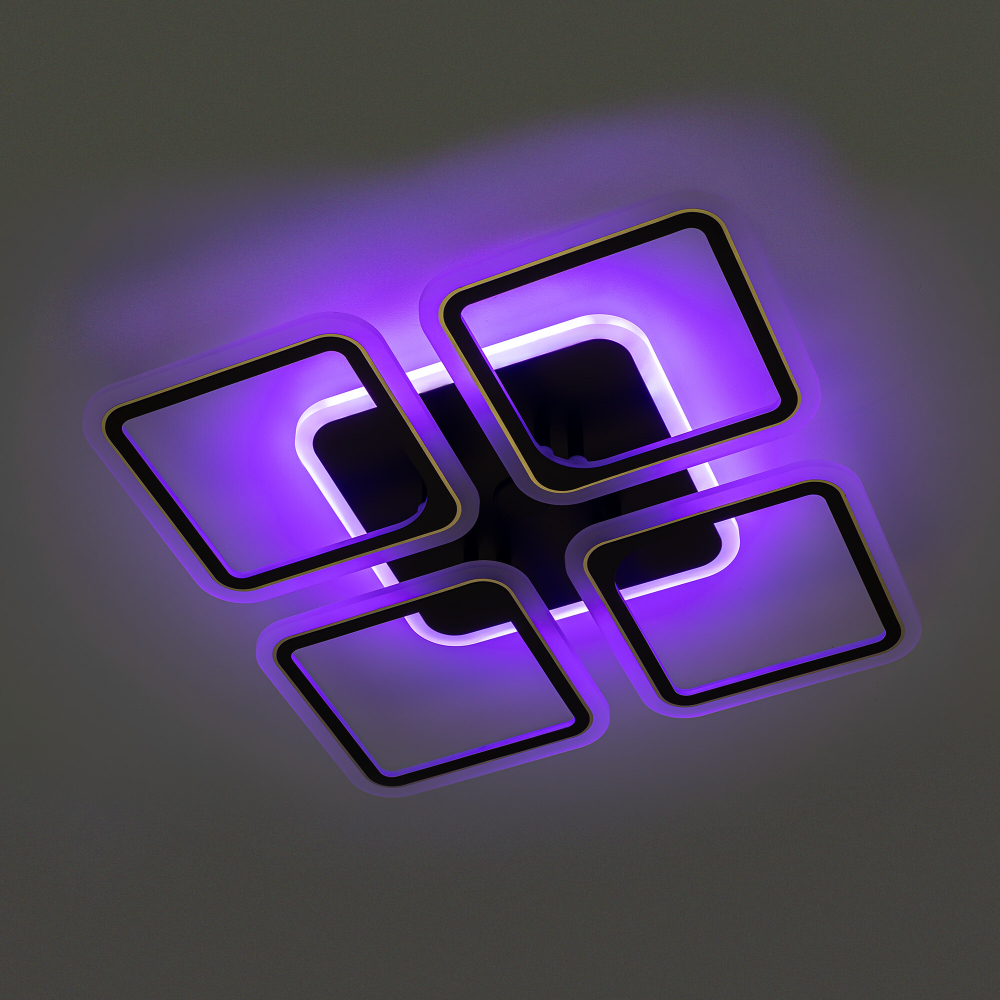 Citilux Марсель Смарт CL232A145E RGB Умная люстра Чёрная