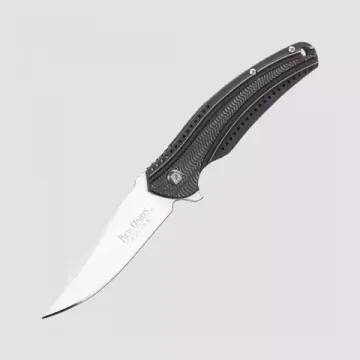 Складной нож CRKT Ripple Charcoal (IKBS Flipper) CR/K405KXP c клинком из стали Acuto 440 (Acuto+) рукоять Stainless Steel 420J2