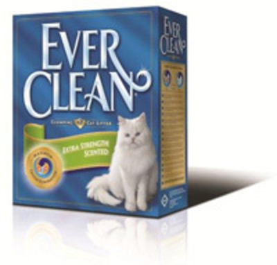 EVER CLEAN Extra Strong Clumping Unscented Наполнитель для кошачьего туалета без ароматизатора (голубая полоса)
