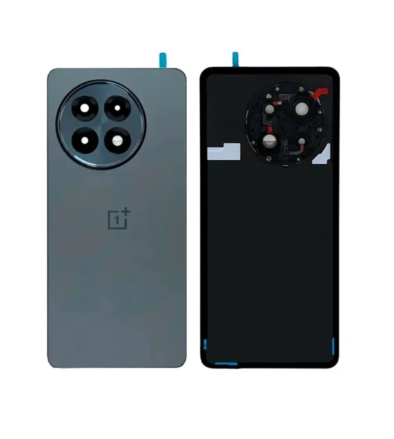 Задняя крышка для OnePlus 13R черная (Nebula Noir) со стеклом камеры