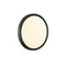 7660/18L MITRA LED SN 087 Светильник пластик/белый/черный LED 18Вт 3000/4000K D230 IP40 ALFA BLACK