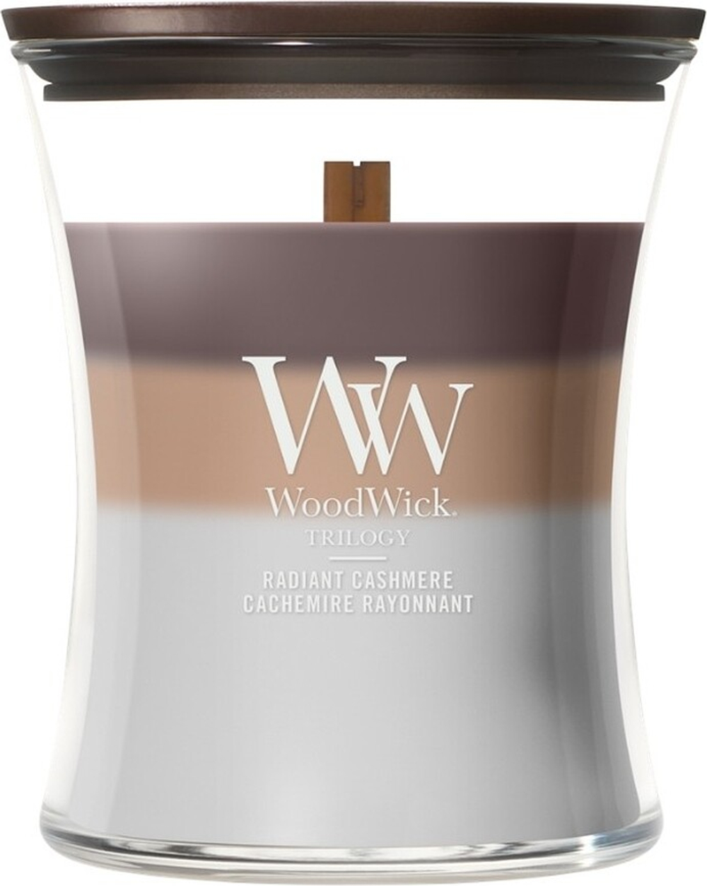 Свеча ароматическая WoodWick Trilogy Radiant Cashmere