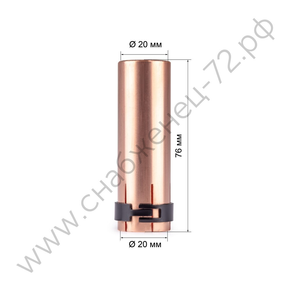 FoxWeld Сопло MIG-500 д.20мм цилиндр. (145.0051/MC0291, EP 500/МВ-501, пр-во FoxWeld/КНР)