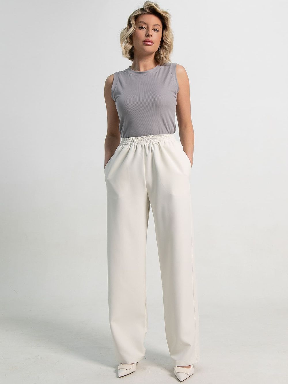 Брюки Баффи (молочные) Б15315-46М LT Collection