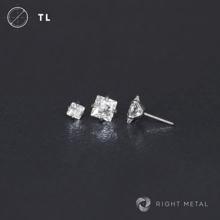 Cubic Zirconia Square Crystal Б/Р