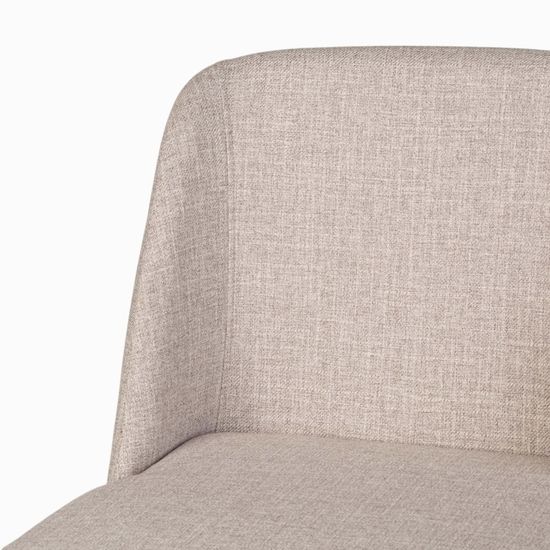 Полубарный стул Morgan деревянный каркас и серая ткань сиденья 