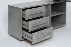 ЛДСП Мебельная деталь 880*440 мм цвет Бетон 16 мм