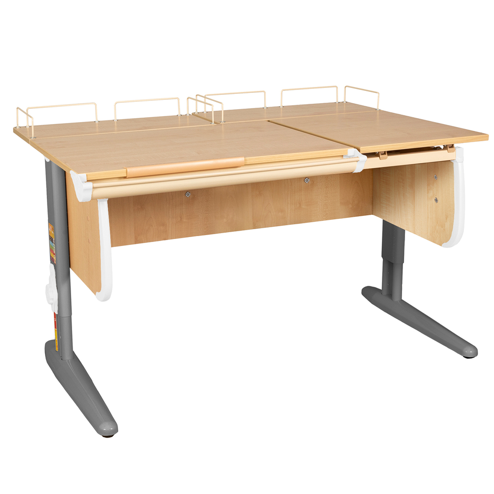 Растущая парта  Дэми СУТ 25 с задними полками СУТ.15.210 (1200×880 мм)