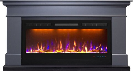 Каминокомплект California - Серый графит (Высота 850 мм) с очагом Crystal 40 RF