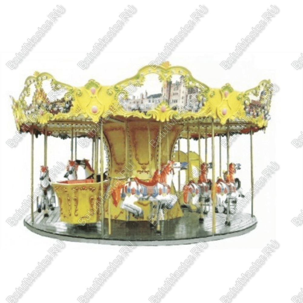 Электрическая Аттракцион карусель «Всадник», 6,5×6,5×6,8 м