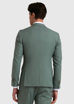 Мужской двубортный костюм (мятный) А95