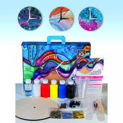 Мастер IQ. "Fluid Art" ЧАСЫ, набор для рисования