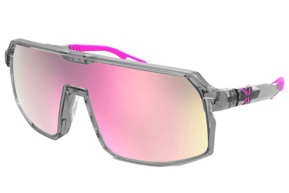 Спортивные очки HILX Inferno Shiny Crystal Light Grey / Pink Lens