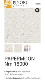 PAPERMOON - PINORI Filati; 80% PA, 20% PL, пайетки 2мм, через каждые 5мм; 180м/100гр; col. 458, цвет: серо-бежевый
