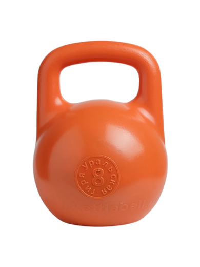 Гиря 8 кг любительская пластиковая (УРАЛЬСКАЯ ГИРЯ)