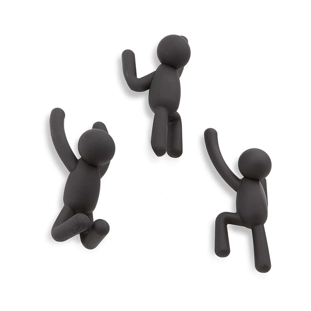 Набор крючков buddy, черный, 3 шт.