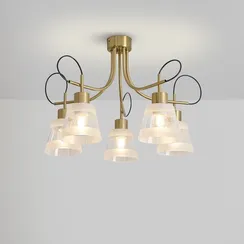 Люстра FR5522PL-05BS Карамель / Caramel E27x5 Freya fr5522pl-05bs