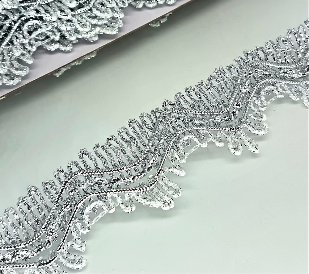 Тесьма люрекс, ш. 3,5 см.