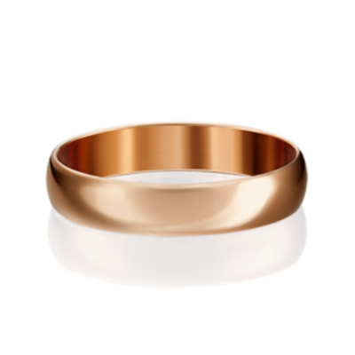 Обручальное кольцо из красного золота 01-2428-00-000-1110-11