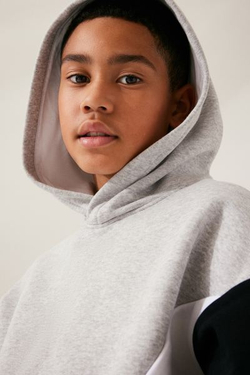 H&M Толстовка с капюшоном, серый