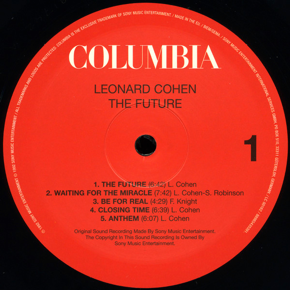 Leonard Cohen / The Future (LP)